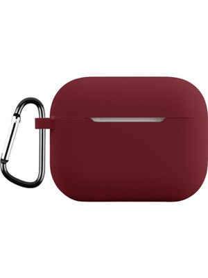 AktarMobile Airpods Pro 3. Nesil Uyumlu Kılıf Hoparlör ve Mikrofon Delikli Silikon Kapak Soft Yumuşak Dokulu