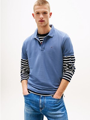 Tommy Hilfiger Erkek Gri S/s Polo