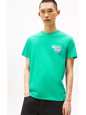 Tommy Hilfiger Erkek Yeşil S/s Tişört