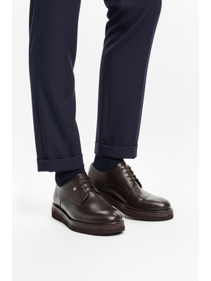 Pierre Cardin Kahve Hafif Hakiki Deri Eva Taban Erkek Klasik Ayakkabı 361004 M