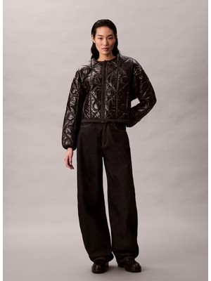 Calvin Klein Jeans Siyah Kadın Standart Mont LV044D511GUB1