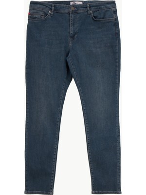 Lee Cooper Jack Normal Bel Dar Kesim Dar Paça Mavi Erkek Jean Pantolon