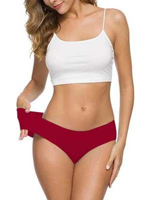 Venüs Shopping Kadın Dikişsiz Lazer Kesim Esnek Iz Yapmayan Külot Bordo