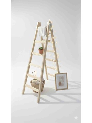6 Basamaklı Ahşap Merdiven