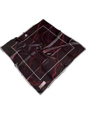 Az Hatalı Polyester La Boutique Siyah Karma Desen Eşarp 32566
