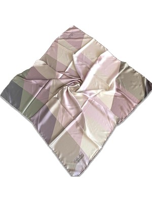 Az Hatalı Polyester La Boutique Vizon Karma Desen Eşarp 1848 - 05  34548