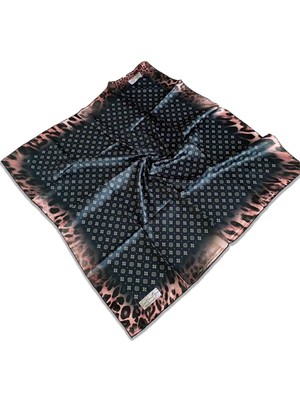 Az Hatalı Polyester La Boutique Siyah Karma Desen Eşarp 32638