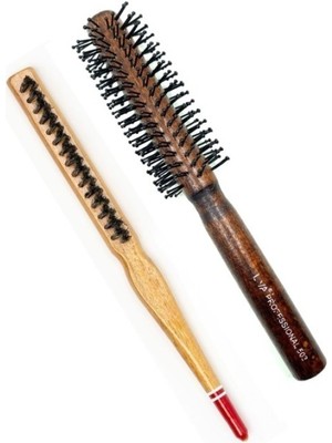 Paroner 503 ve 690 Profesyonel Yanmaz Set Topuz Saç Fırçası-2'li