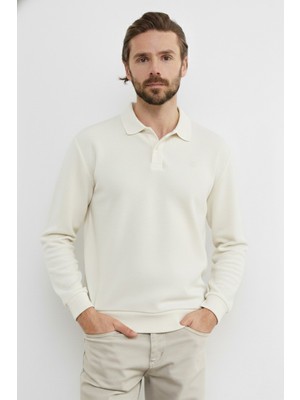 FullaModa Kabartma Baskılı Polo Yaka  Body