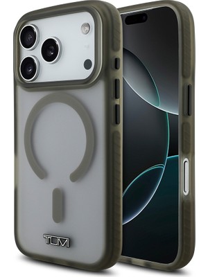 Tumi iPhone 17 Pro Uyumlu Kılıf Tumı Orjinal Lisanslı M-Safe Şarj Özellikli Buzlu Transparan Kapak Haki