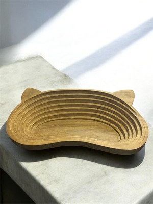 Bsre  Evcil Hayvan Kulak Motifli Ahşap Yatak