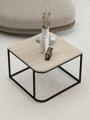 Orta Sehpa Tekli Damla Traverten