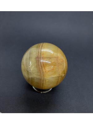 Gemsartdeco Sarı Florit Küre Doğaltaş