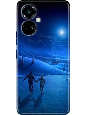 Nurdic Tecno Camon 19 Pro Kılıf Modern Tasarım Silikon Desenli Cold Love