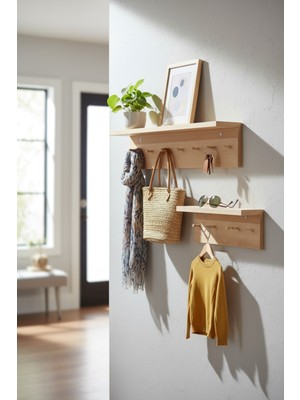 Baresmu Sunta Askılık Raflı 70X14 ve 50X14 | Mutfak, Antre, Banyo, Ofis, Mağaza, Çocuk ve Yatak Odası