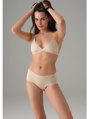 Venüs Shopping Kadın Ten Lazer Kesim Dikişsiz Invisible Külot Slip 6163