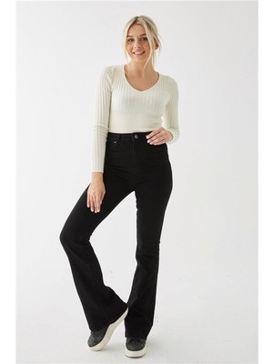 Fashion Friends Kadın Kanvas Pantolon 25K0078K1