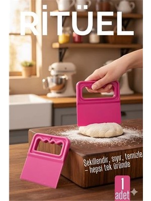 Belle Fusion Bfs  Hamur Kesici Kazıyıcı ve Spatula  - Esnek Yapı ile Unlu Mamul Hazırlığı Için Pratik Yardımcı
