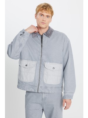 Lee %100 Pamuk Regular Fit Cep Detaylı Gömlek Yaka Ceket