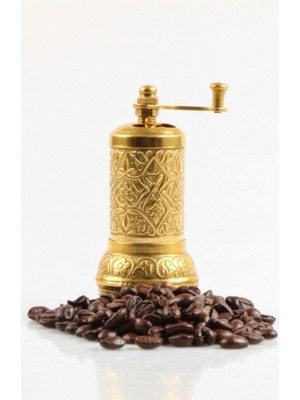 Osmanlı Motifli Kahve ve Baharat Değirmeni Sarı