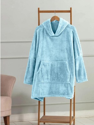 Mulberry  Wellsoft Kapşonlu Giyilebilir Tv Battaniyesi Unisex Over Size