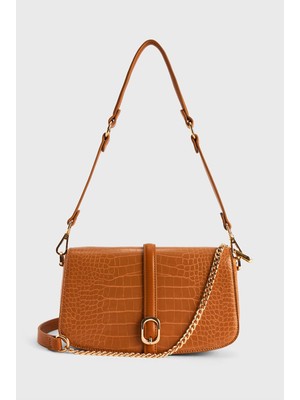 Love My Body Tokalı Zincir Detaylı Çanta Camel 121L9580000