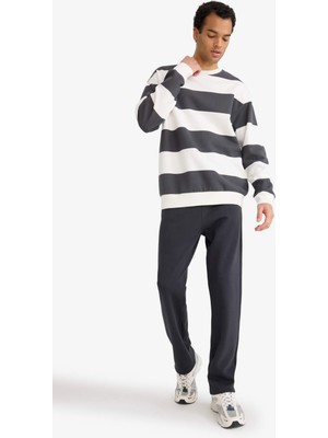 DeFacto Regular Fit Beli Bağcıklı Düz Paça Eşofman Altı F0965AX25AU