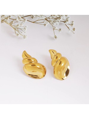 Shine of Magic Jewelry Golve Earring | Çelik Küpe