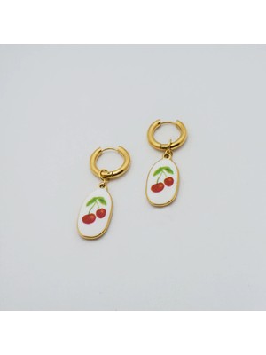 Shine of Magic Jewelry Cereza Earring | Çelik Küpe