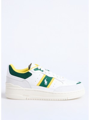 Polo Ralph Lauren Beyaz - Yeşil Erkek Sneaker Mastr Sp 125