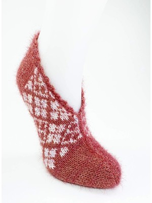 Venüs Shopping El Örgüsü Kışlık Şık Kadın Yün Patik D1