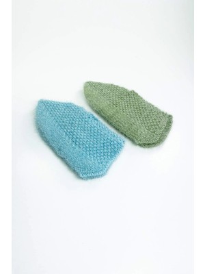 Venüs Shopping 2 Çift El Örgüsü Kışlık Şık Kadın Yün Patik Set 5