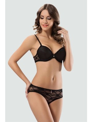 Venüs Shopping Le Jardin Desteksiz Dolgusuz Kaplı Sütyen Takımı 6042