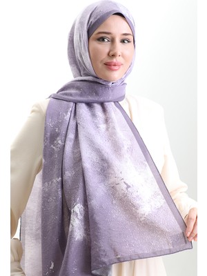 Karaca Doğal Elyaf Şal 82010-10 Mor Lila