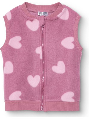 Hellobaby Kız Bebek Polar Yelek Atlet Kol