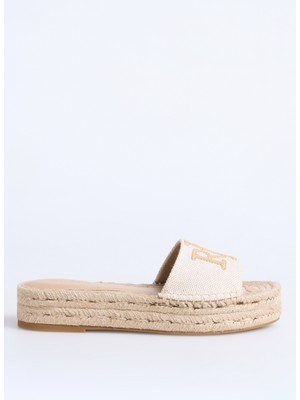 Lauren Ralph Lauren Bej Kadın Topuklu Ayakkabı 802966866001