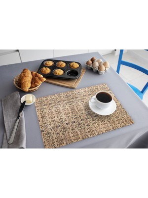 TURKISHRUG KINGDOM Yıkanabilir Renkli Polyester Dikdörtgen Supla Seti