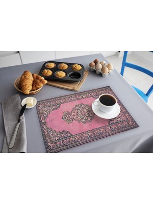 TURKISHRUG KINGDOM Canlı Renkli Polyester Silinebilir Amerikan Servis