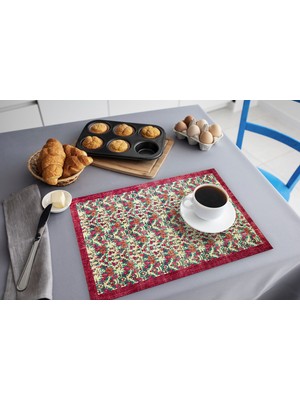 TURKISHRUG KINGDOM Suya Dayanıklı Polyester Desenli Dikdörtgen Supla