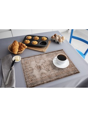 TURKISHRUG KINGDOM Etnik Desenli Yıkanabilir Amerikan Servisi