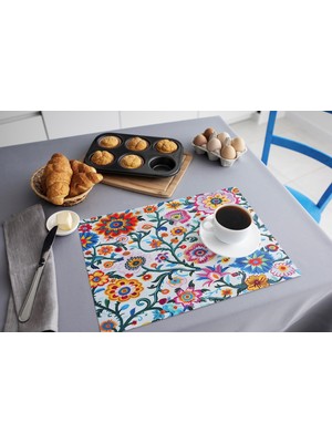 TURKISHRUG KINGDOM Çok Renkli Silinebilir Dikdörtgen Supla