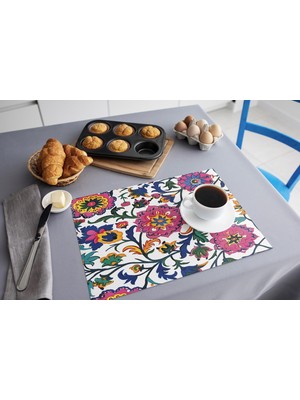 TURKISHRUG KINGDOM Kolay Temizlenen Dikdörtgen Masa Suplası