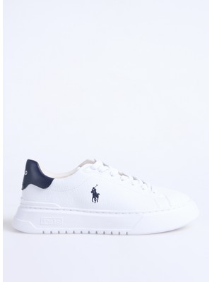 Polo Ralph Lauren Beyaz - Lacivert Erkek Sneaker Rlıte Court-Sneakers-Low Top Lace