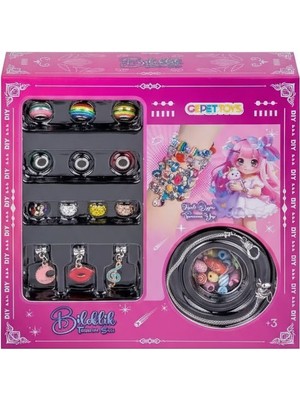 Kız Çocukları Için Charmlı Bileklik Tasarım Seti - Eğitici Oyuncak Bilezik Tasarım Seti