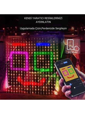 Masho Trend Akıllı Perde LED - Akıllı Işık Deneyimi - Sınırsız Renk Seçeneği - Neon LED Perde