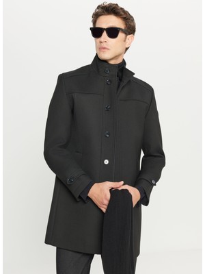 Altınyıldız Classics Siyah Erkek Kaban ACE007261085_SYH