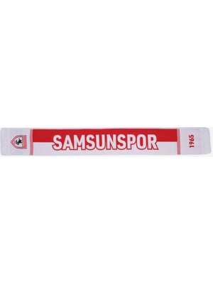 Samsunspor Yazılı Kırmızı-Beyaz Atkı