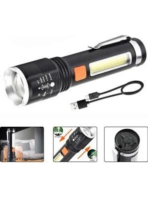 Gold Orion KM-102 4 Modlu Tip-C Şarjlı Zoomlu El Feneri