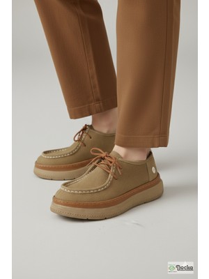 Mammamia Kadın Hakiki Deri Ortopedik Kalın Taban Kışlık Günlük Ayakkabı M26/KA7025