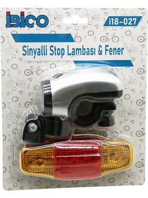 Venüs Shopping 2İN1  BİSİKLET 5 LED FENER  -  SİNYALLİ STOP LAMBA   PİLLİ (4887)